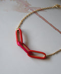 Bracciale paper clip smalto