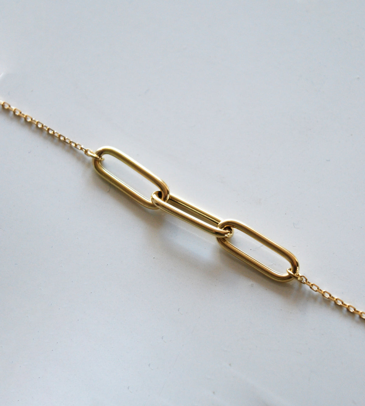 Bracciale paper clip — oro foto 2