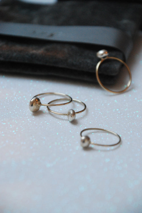 Anello filo pepita